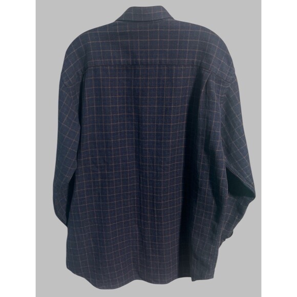 Robert Talbott Shirt Mens Medium Blue Plaid Button Down Classic Business Casual - Picture 2 of 3